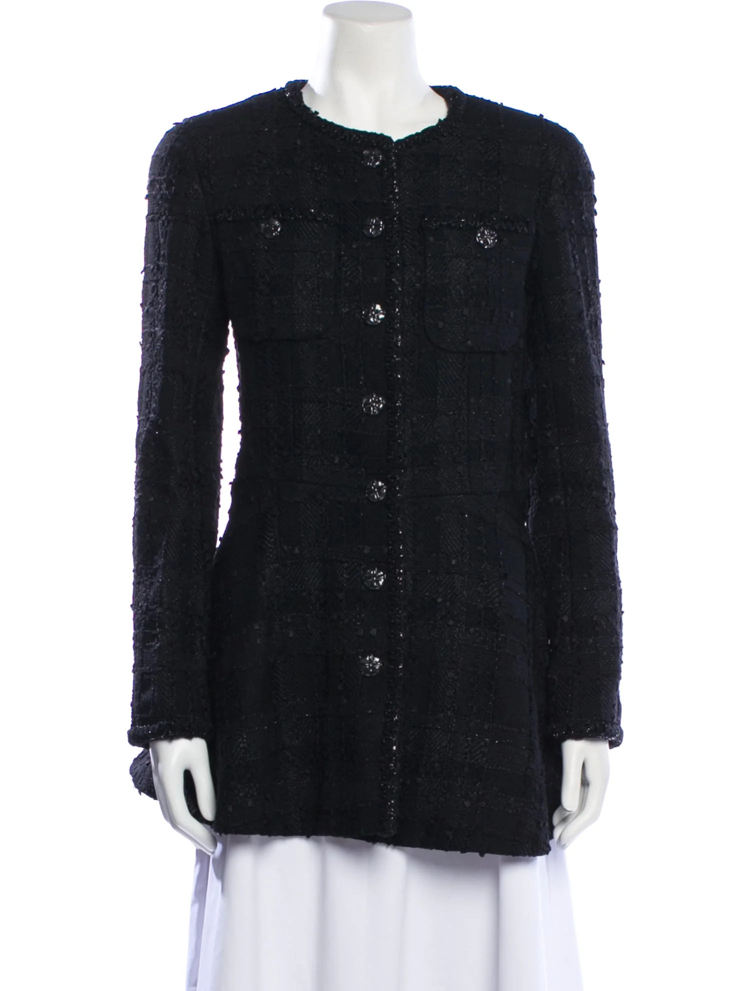 2023 Plaid Print Evening Jacket | The RealReal