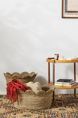 Antle Scalloped Basket | Anthropologie (US)