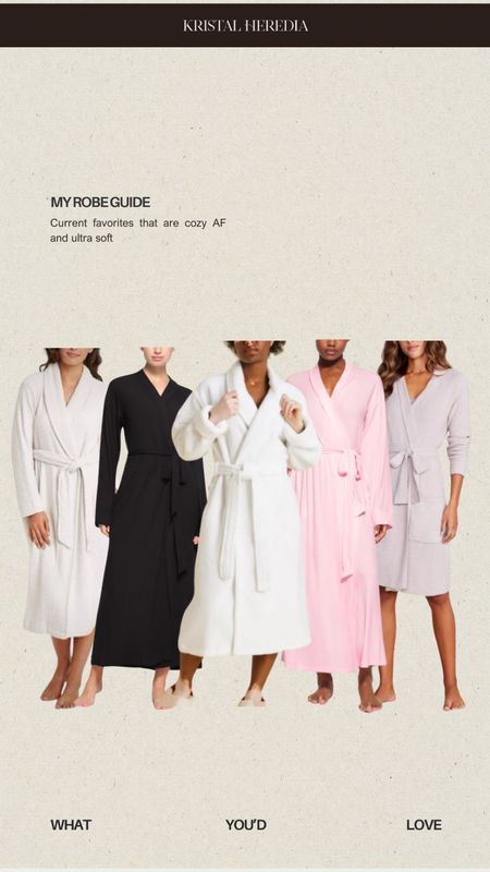Cozy robes you need!

P.S. Be sure to heart this post so you can be notified of price drop alerts and easily shop from your Favorites tab!

#LTKmidsize #LTKstyletip