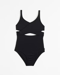 low wrap one-piece swimsuit | Abercrombie & Fitch (US)