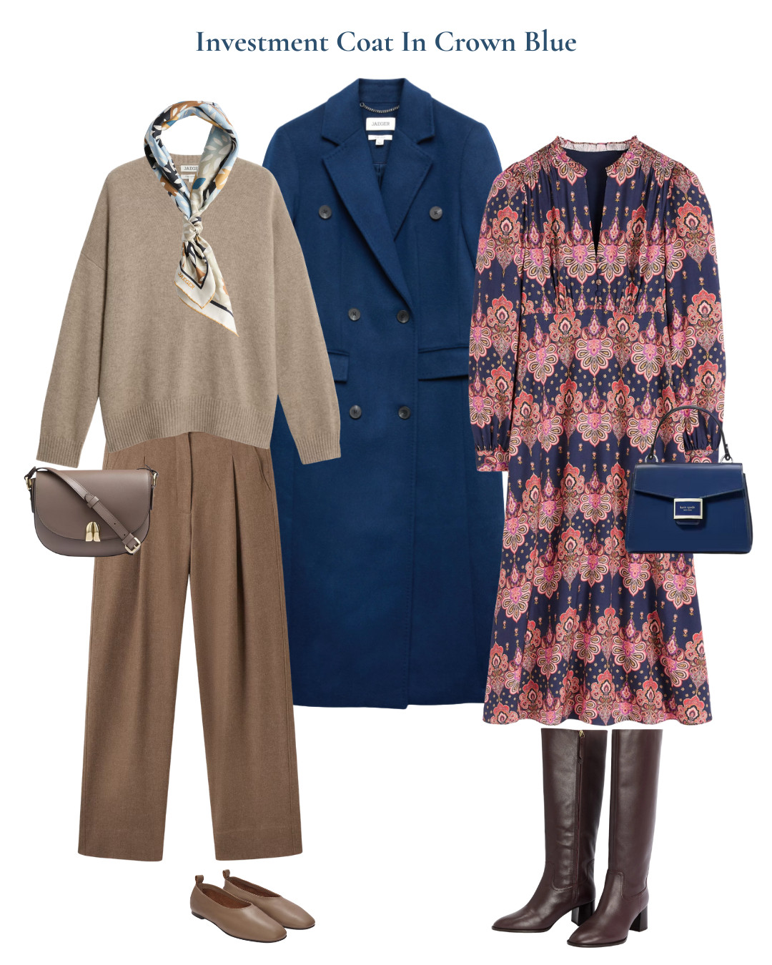 Autumn Investment - wool coat in Pantone colour Crown blue worn two ways 

 #LTKautumn #LTKover50style #LTKstyletip