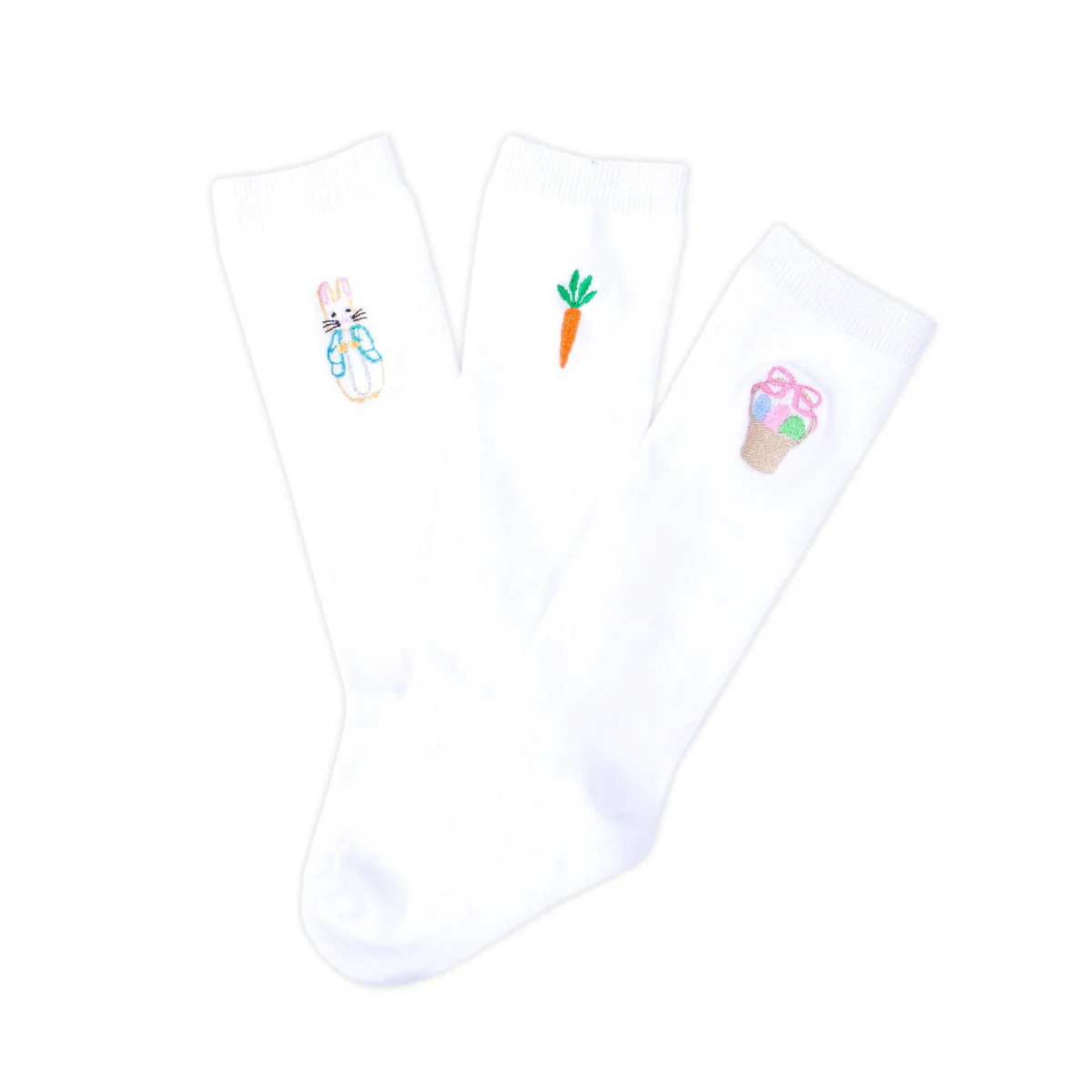 Easter Embroidered Knee High Socks | Classic Whimsy