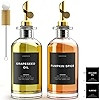 Apothecary Olive Oil Dispenser Bottle For Kitchen With Black & White Labels And Cleaning Brush, O... | Amazon (US)