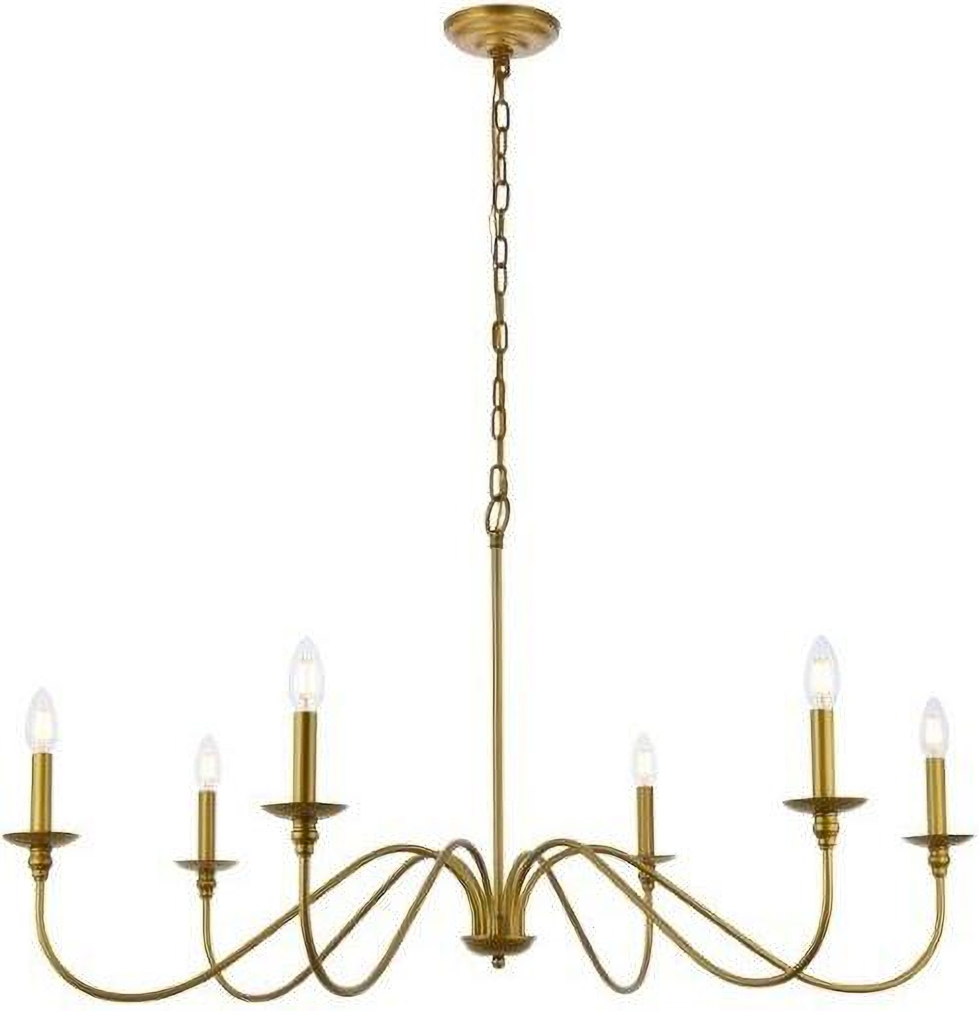 Rohan 42 Inch Chandelier In Brass | 1stopbedrooms