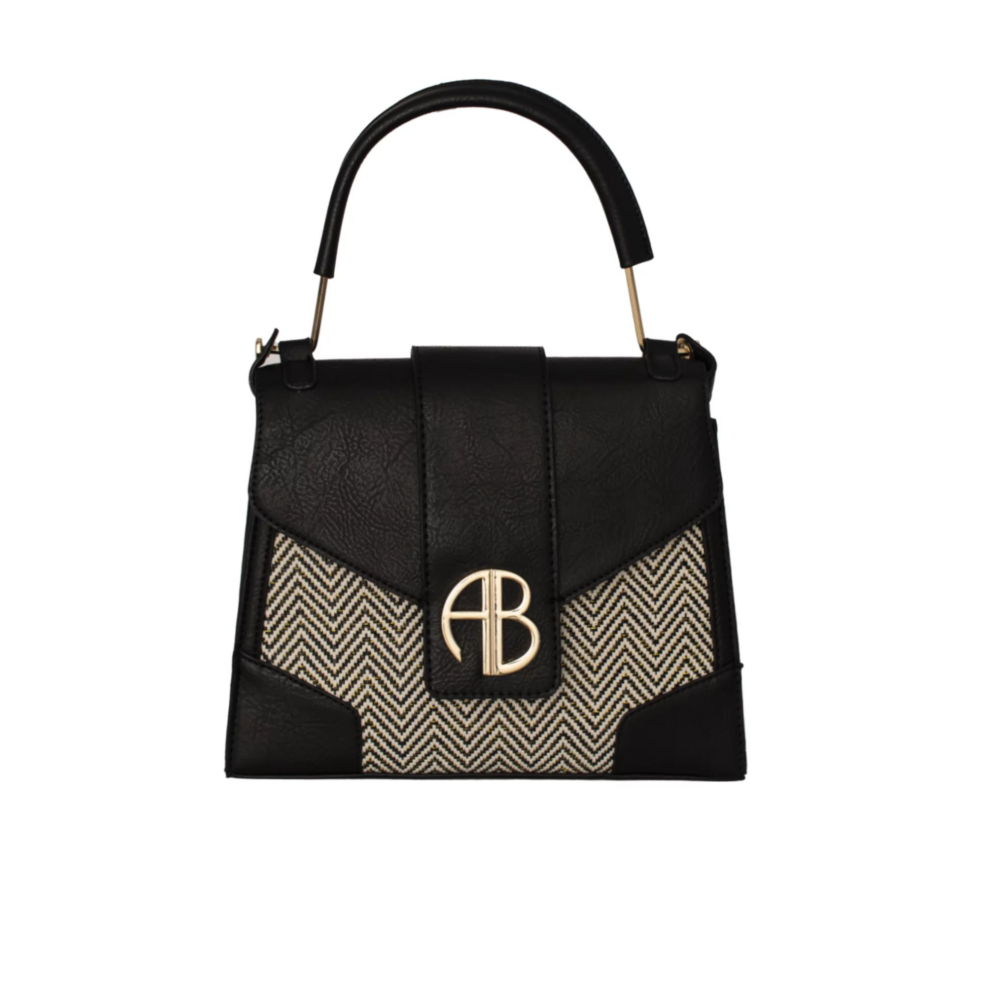 Alexis Bendel Women’s Vegan Leather Top Handle Satchel Handbag With A Stylish Weaving Pattern | Walmart (US)