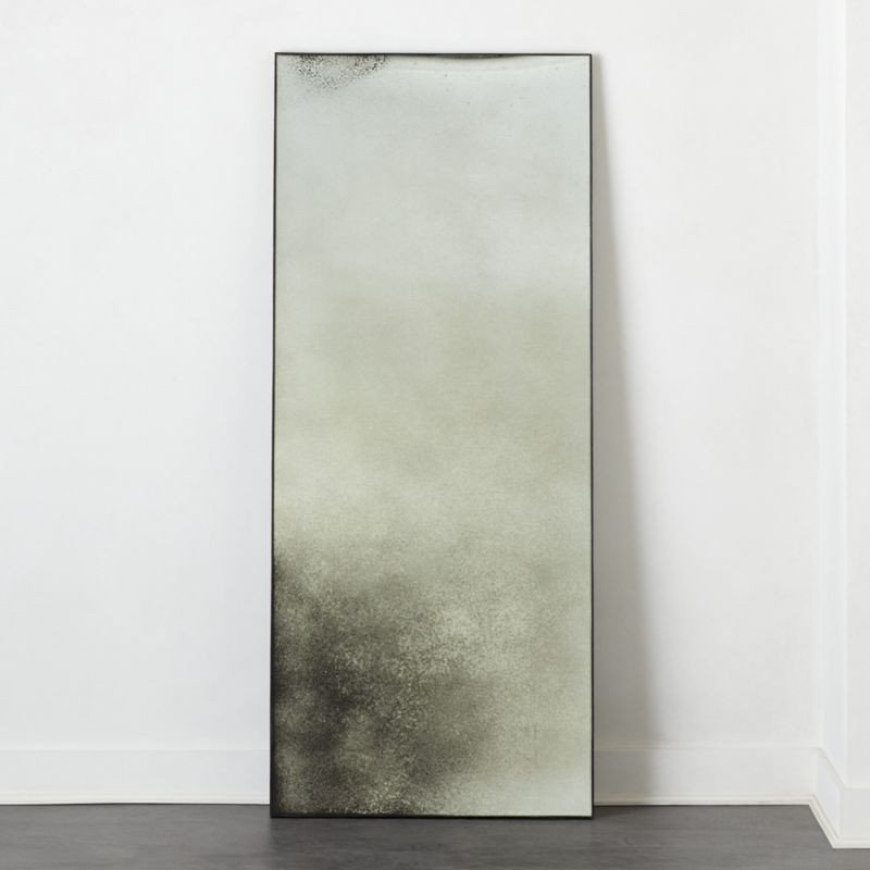 Clooney Antiqued Floor Mirror 32"X76" + Reviews | CB2 | CB2