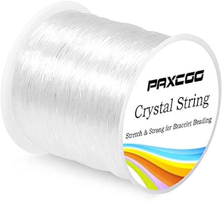 Paxcoo 0.8mm Elastic String, Stretchy Bracelet String Crystal String Bead Cord for Bracelet, Bead... | Amazon (US)