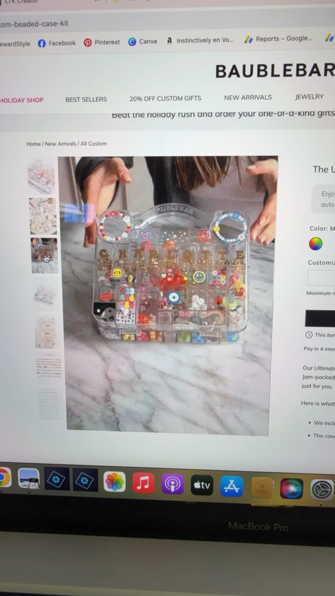 20% OFF RIGHT NOW Gift idea for tweens and anyone who loves making friendship bracelets! Customizable carry case with beautiful beads
Swifties gifts 
Taylor swift 
Baublebar

#LTKSaleAlert #LTKCyberWeek #LTKVideo