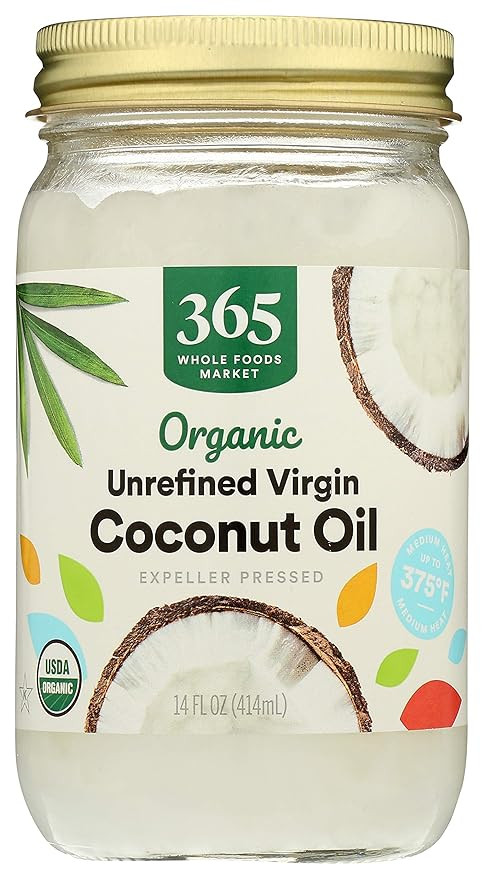365 by Whole Foods Market, Oil Coconut Virgin Unrefined Organic, 14 Fl Oz | Amazon (US)