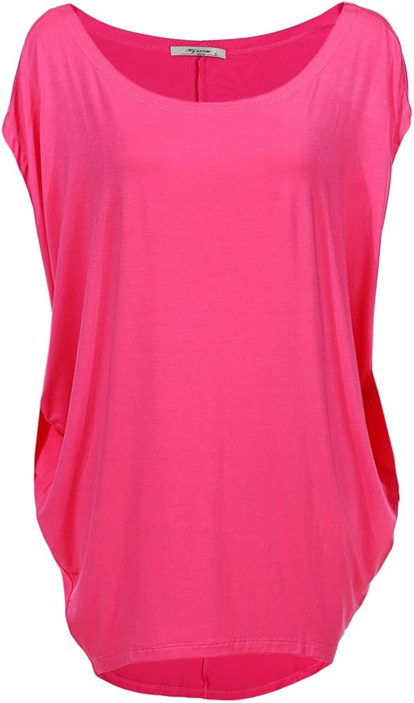 GLOSTORY Womens Casual Off Shoulder Batwing Oversized Summer T Shirts Blouse Tops | Amazon (US)