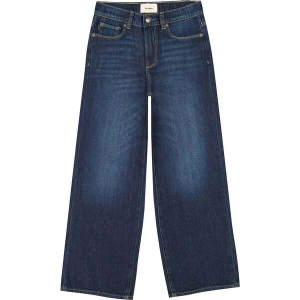 Lily Wide Leg Girls, Deep Water | Maisonette