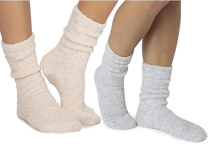 Barefoot Dreams CozyChic Women Heathered Socks, Crew Socks, Plush Socks, Loungewear, Warm Toes, F... | Amazon (US)