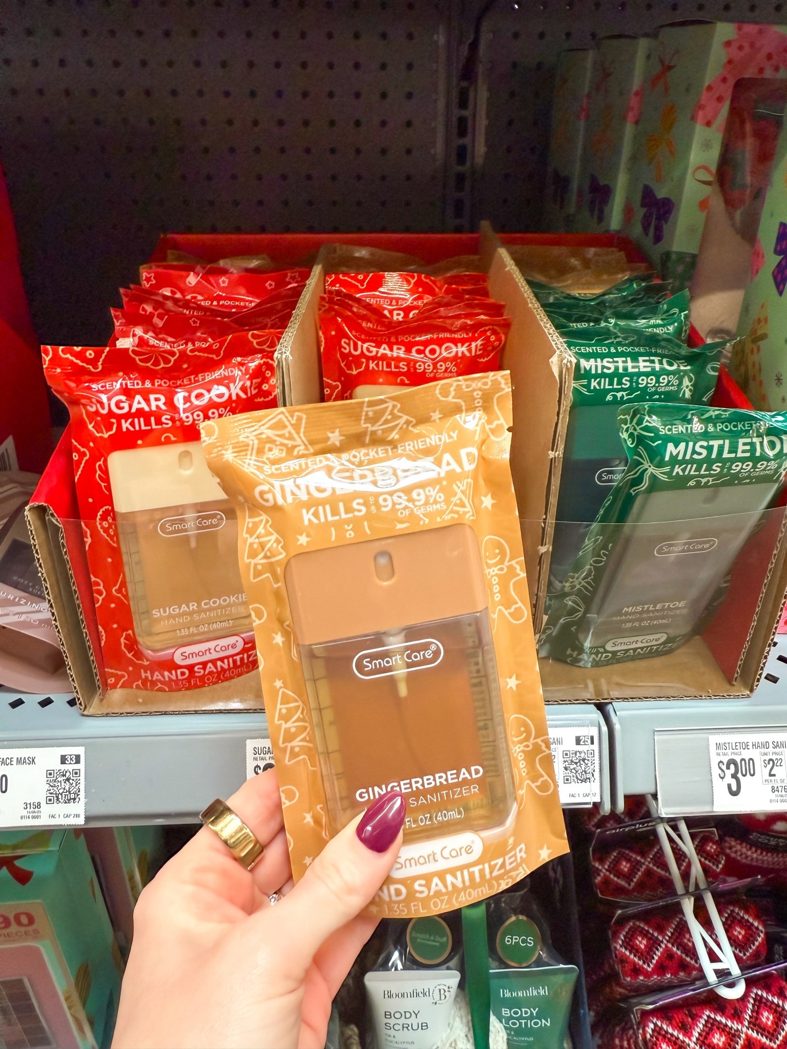 Christmas scented hand sanitizer spray 

Only $3!!



Stocking stuffer 
Brr basket 
Christmas gift basket 
Christmas finds 
Walmart finds 
Walmart Christmas 


#LTKGiftGuide #LTKHoliday #LTKselfcare