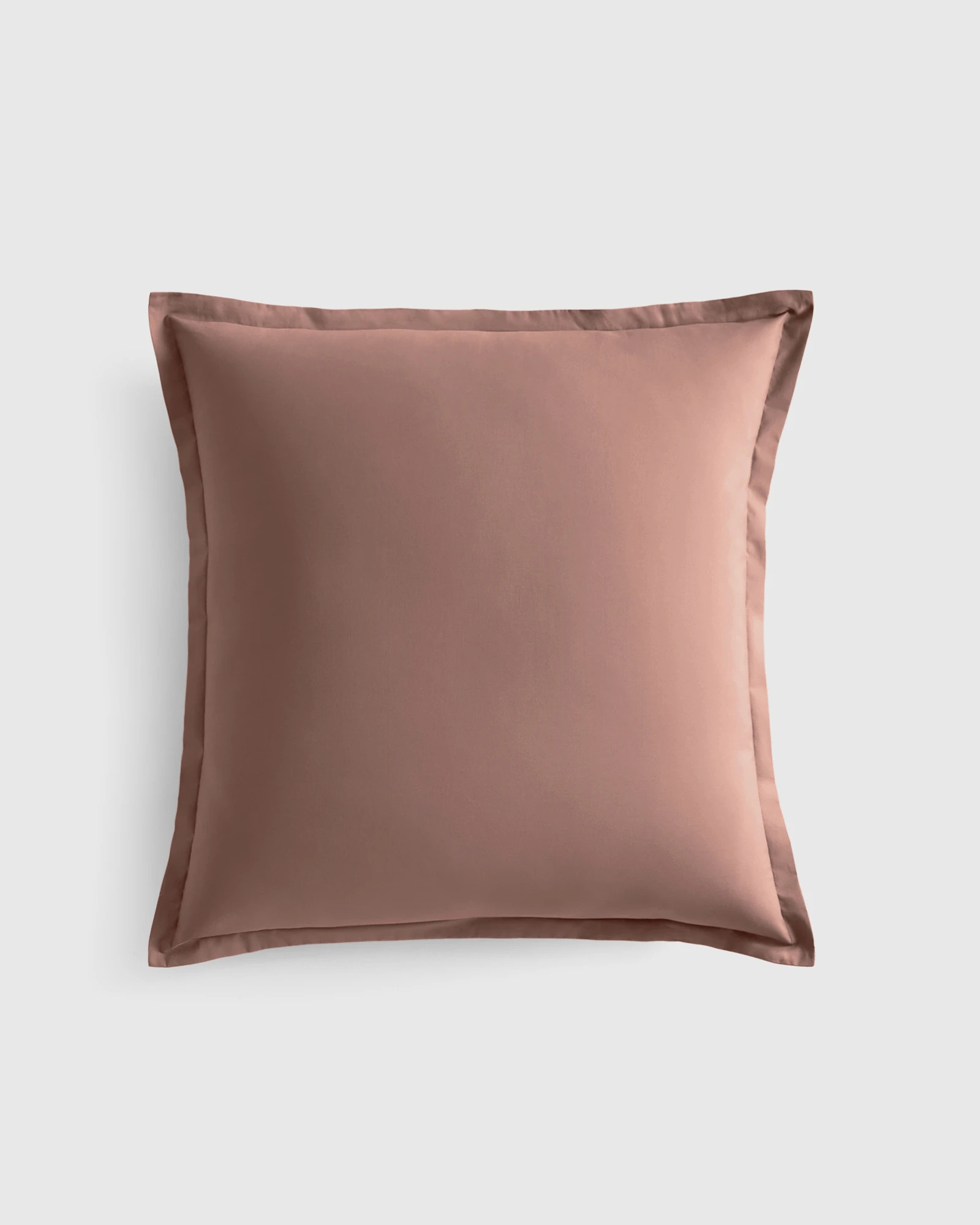 Quince | Classic Organic Percale Euro Sham in Clay, Percale Cotton | Quince