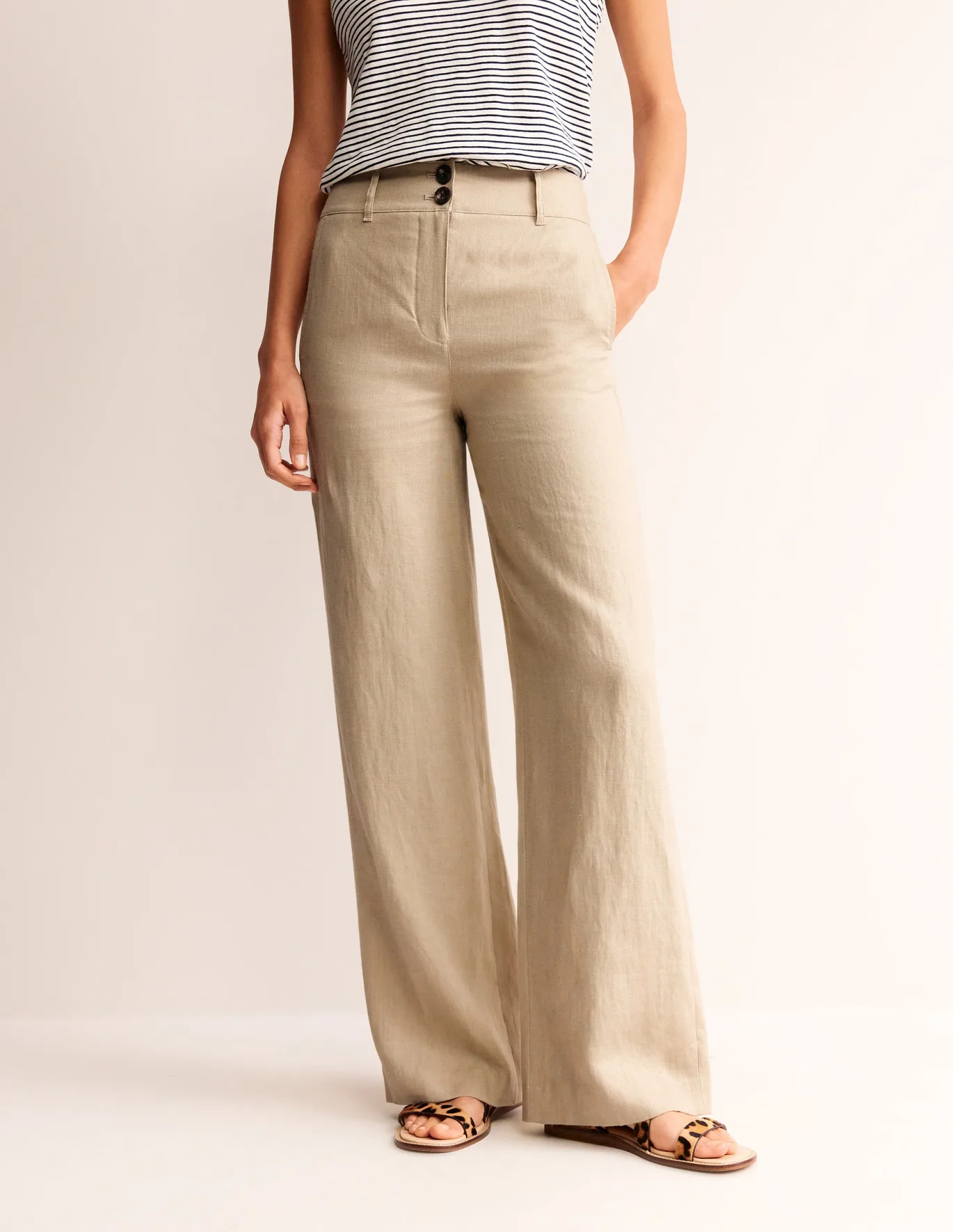 Westbourne Linen Trousers | Boden (UK & IE)
