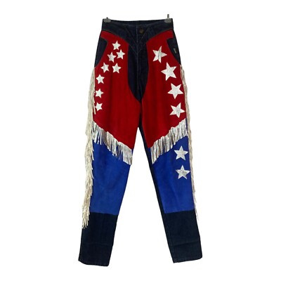 VTG Rocky Mountain Jeans 26/3 Patriotic Rodeo Queen Parade Stars Fringe USA | eBay CA