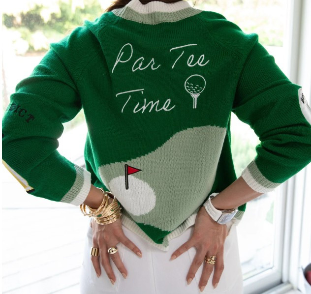 My Favorite Golf Accessory - 
💚 Jennifer Miller Green Golf Cardigan Sweater

Classic golf style never goes out of fashion. This beautiful green golf cardigan features a relaxed silhouette with signature embroidered golf patches, making it the perfect layering piece for cool mornings on the course, tournament weekends, or a polished clubhouse look.

Style it with white denim, a golf skirt, or tailored pants for an effortlessly timeless outfit you'll reach for season after season. 

 #LTKdayinmylife #LTKmomlife #LTKActive