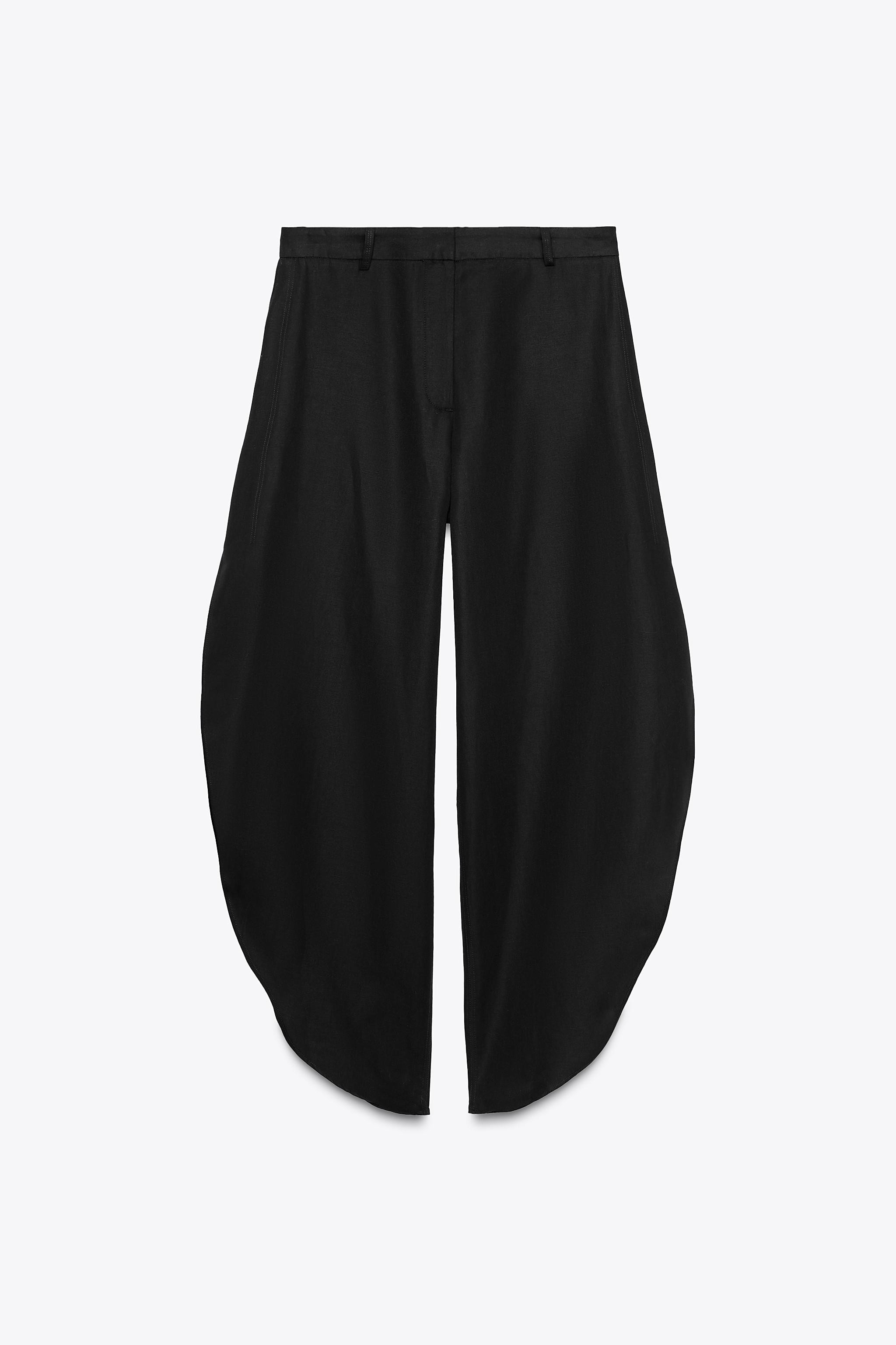 ZW COLLECTION WIDE-LEG TROUSERS WITH VENTS | Zara UK