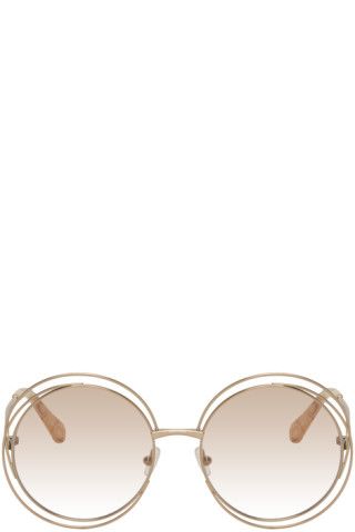Rose Gold Carlina Sunglasses | SSENSE