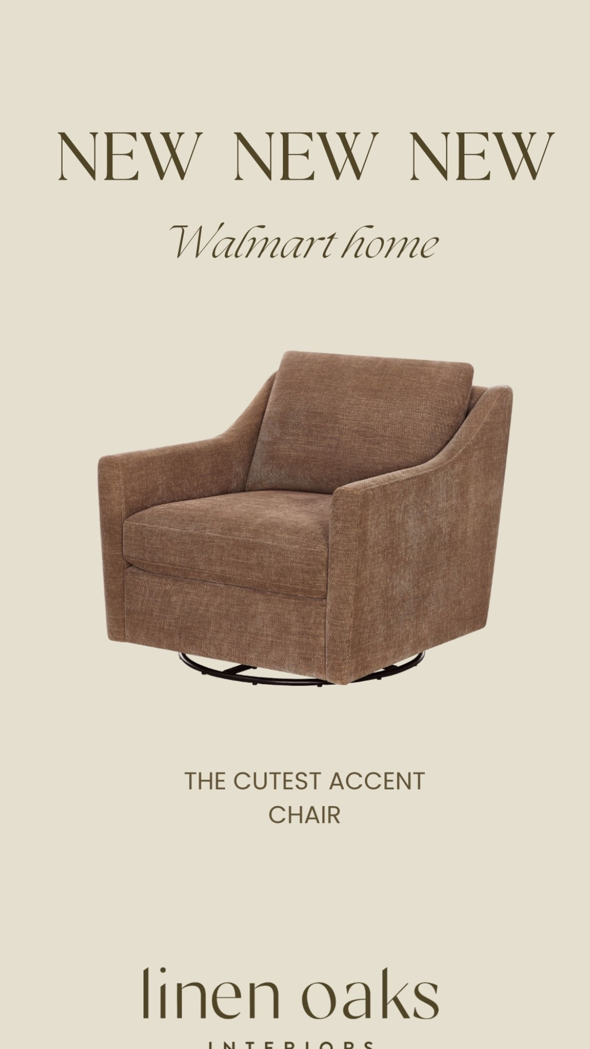 Brand new accent chair release at Walmart!!!

Chairs accent chairs swivel chairs fall chair 
#walmartfinds #accentchairs #chair 

#LTKHome #LTKSaleAlert #LTKSeasonal