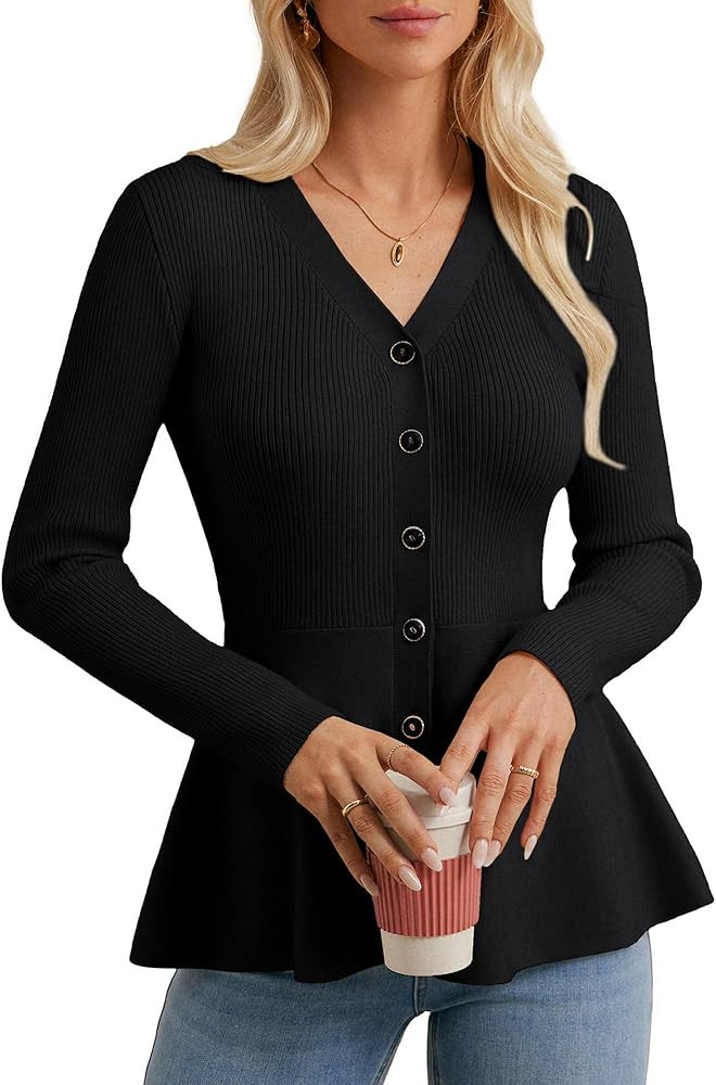 GRACE KARIN Cardigan Sweaters Knit Blazer Business Casual | Amazon (US)