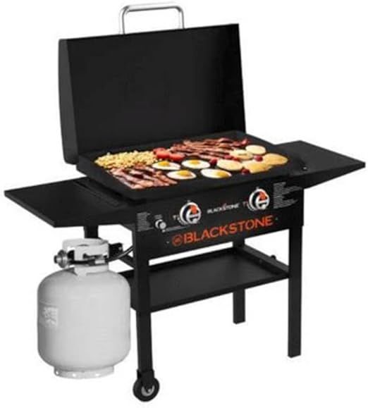 Blackstone 1883 Gas Hood & Side Shelves Heavy Duty Flat Top Griddle Grill Station for Kitchen, Ca... | Amazon (US)