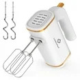 LINKChef Electric Hand Mixer, 5 Speed & Turbo Electric Mixer, Mixers for Kitchen (White) | Walmart (US)