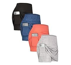 Real Essentials 4 Pack: Women's Active Skort Lightweight Comfy & Breathable Tennis Golf Skirt (Av... | Amazon (US)