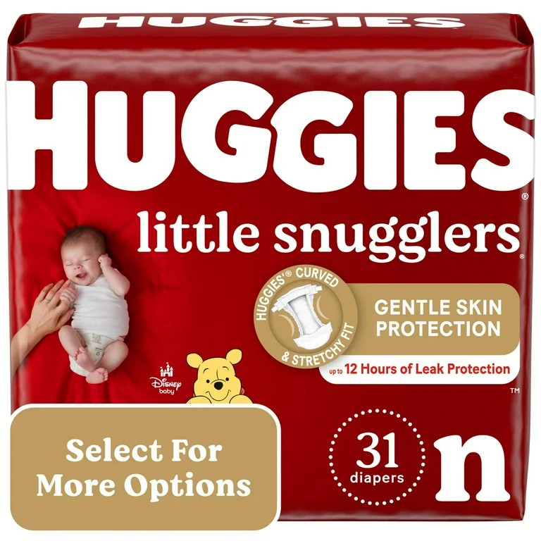 Huggies Little Snugglers Baby Diapers, Size Newborn (up to 10 lbs), 31 Ct (Select for More Option... | Walmart (US)