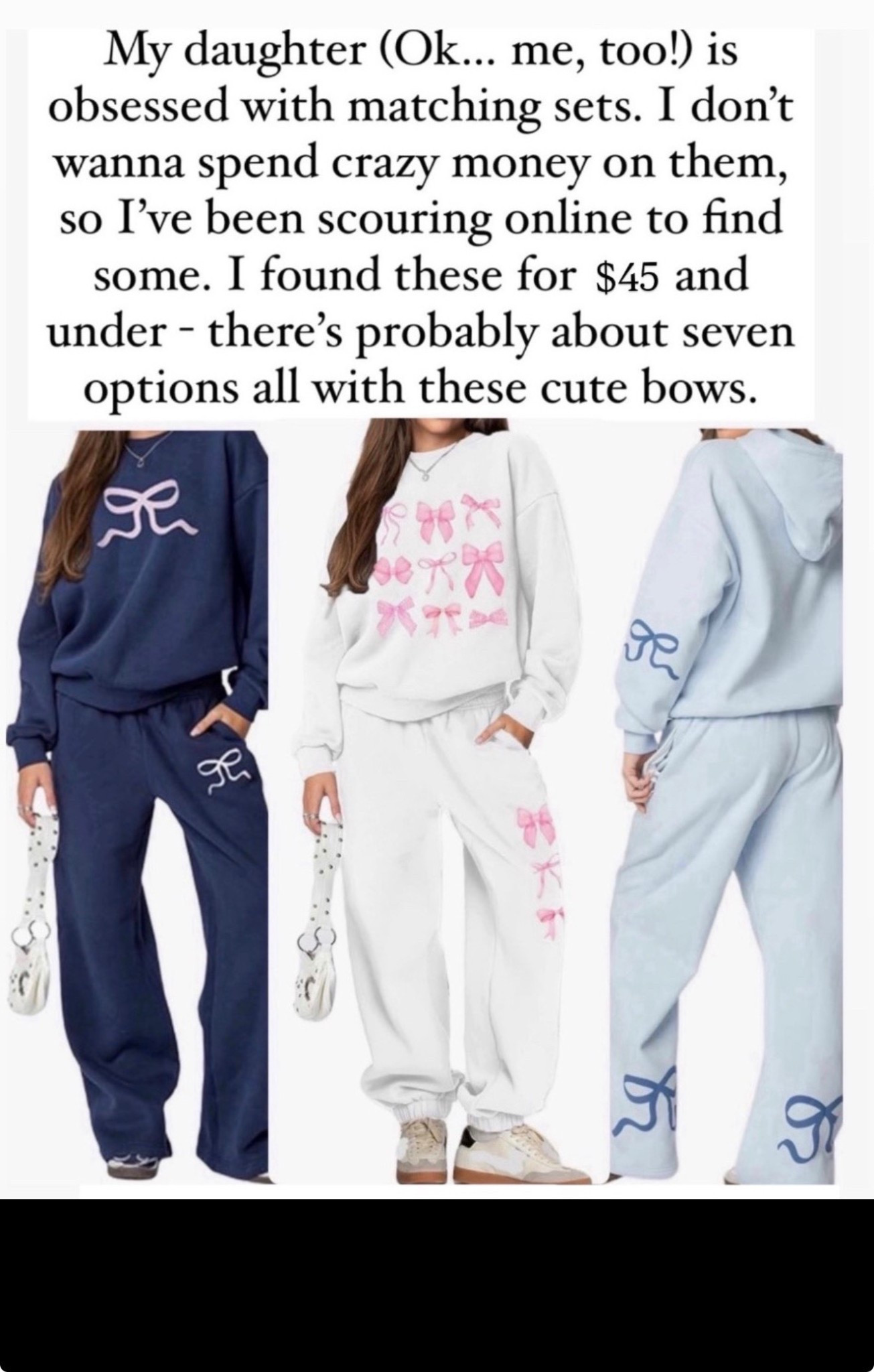 Cutest bow sweatpant sets

#LTKKids