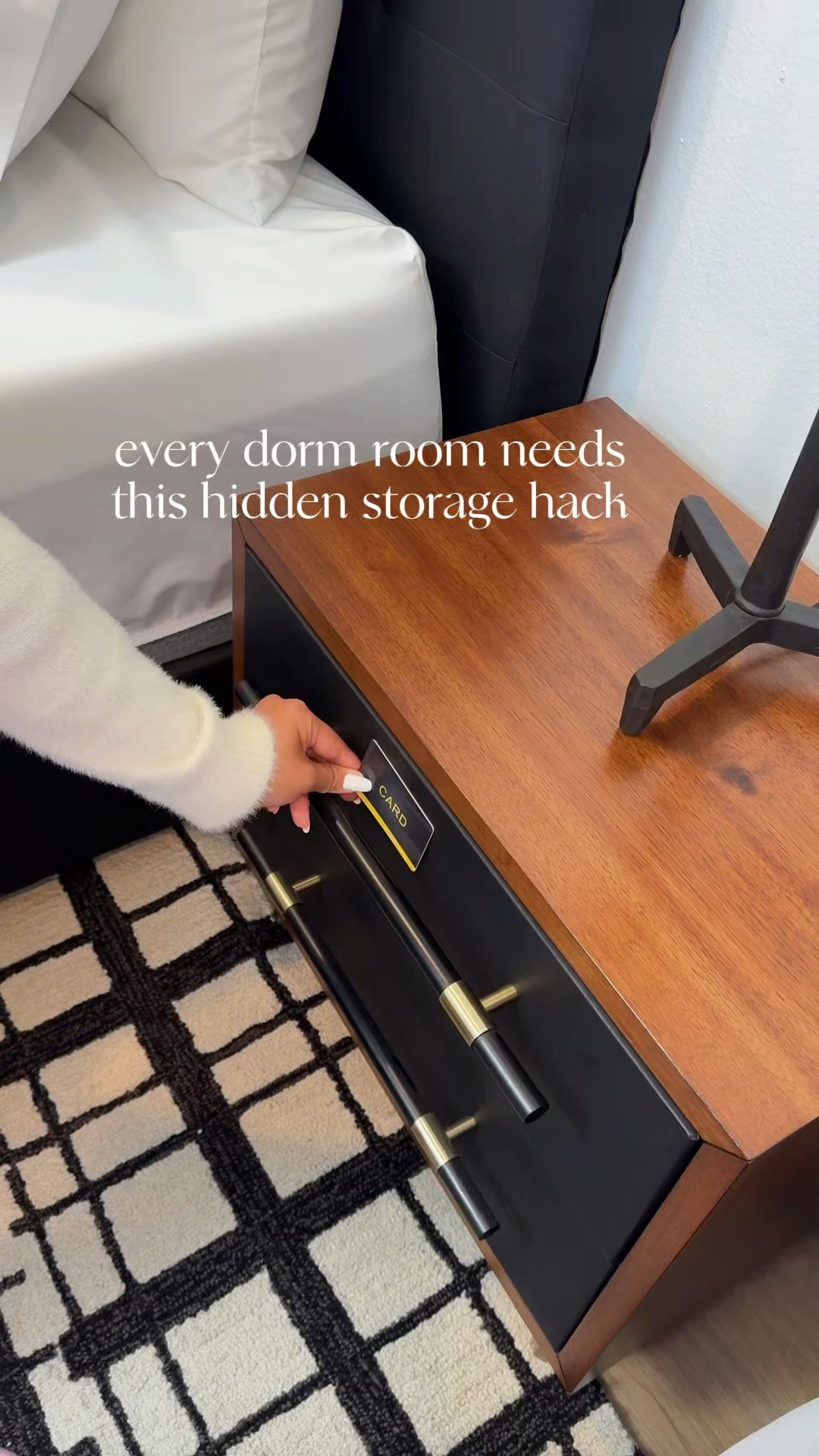 Comment DORM HACK and I’ll send you all the links! 

Living with roommates? 🎓 This hidden cabinet lock is an easy way to keep valuables, important documents, or personal items tucked away while making the most of your dorm setup. Such a smart little upgrade for move in season!

#DormHacks #DormRoom #CollegeLife #BackToSchool #CollegeEssentials