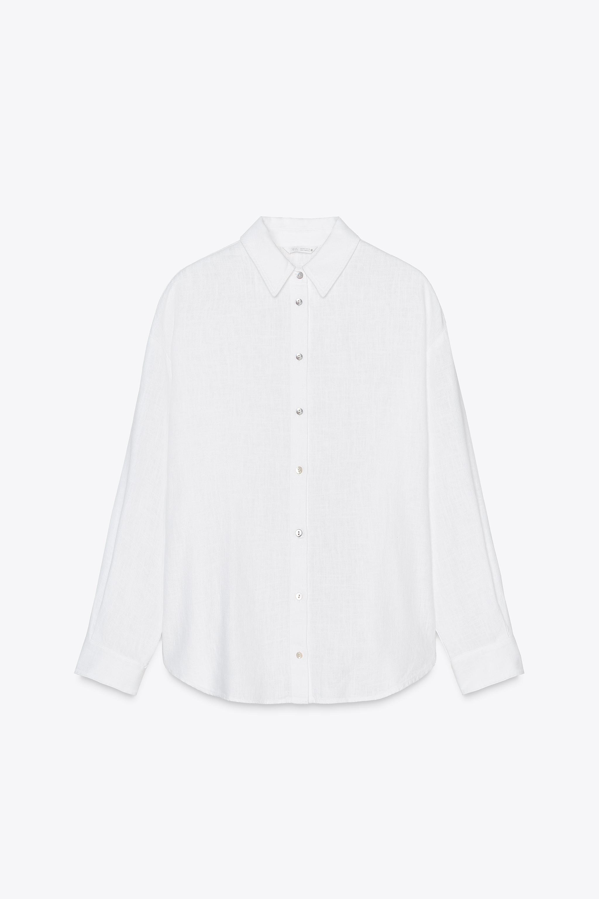 OVERSIZE LINEN BLEND SHIRT | Zara DE