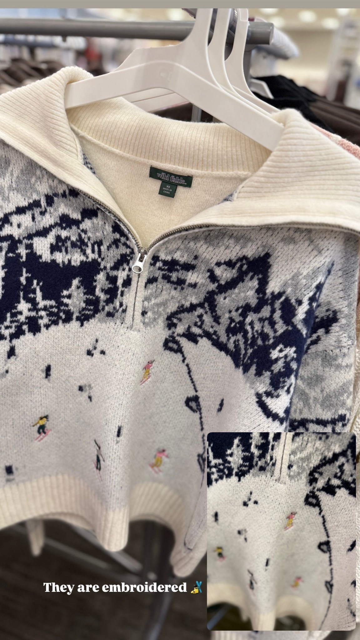 This sweater is SUCH a hidden gem 🤍
Found this embroidered ski-inspired sweater at Target and the details are so good—the tiny skiers are actually embroidered 🥹 It’s cozy, unique, and gives that elevated winter/Après-ski vibe without the high price tag.

Perfect with leggings, jeans, or styled for a ski trip or cozy winter days.

✨ Embroidered details (not printed!)
✨ Cozy + soft
✨ Unique statement piece
✨ Affordable Target find

#LTKootd #LTKmomlife #LTKgrwm