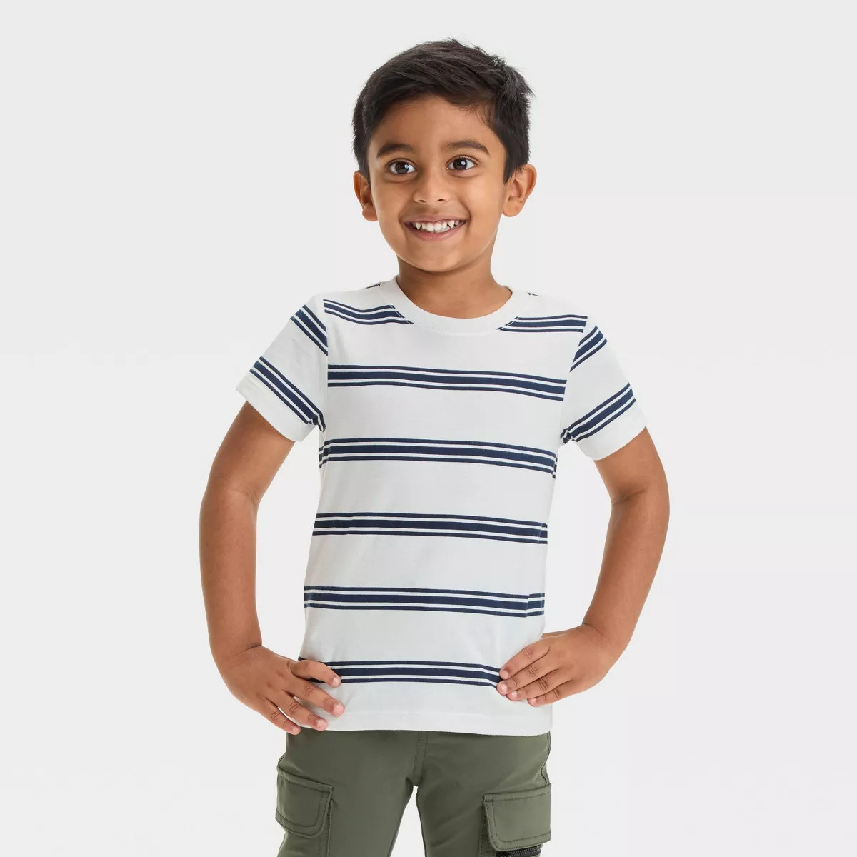 Toddler Boys' Short Sleeve Striped T-Shirt - Cat & Jack™ | Target