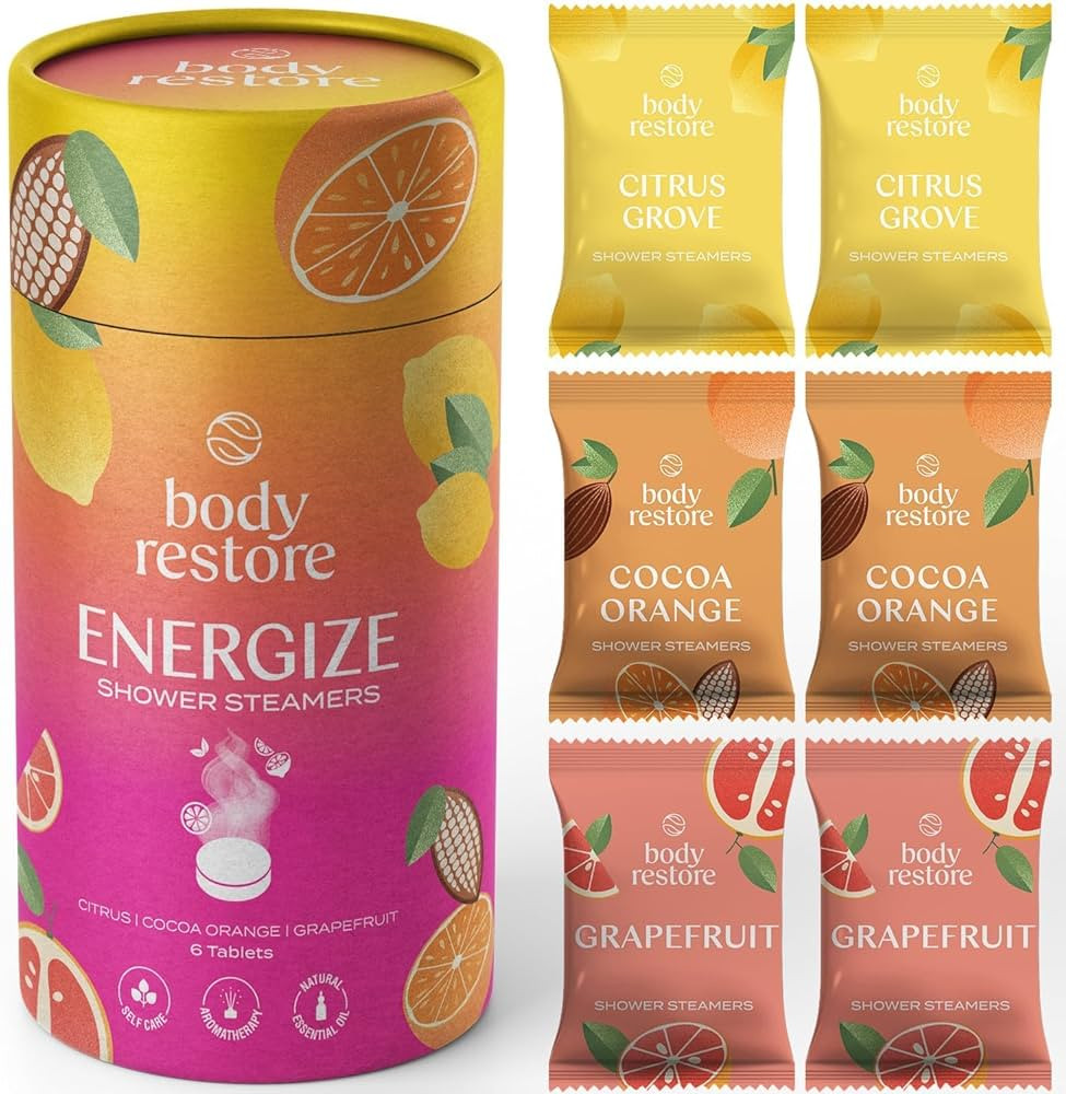 Body Restore Shower Steamers Aromatherapy 6 Pack - Christmas Stocking Stuffers for Men, Birthday ... | Amazon (US)
