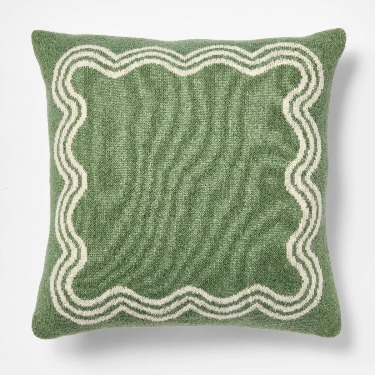 24"x24" Jacquard Knit Pillow with Scallop Pattern - Threshold™ designed with Studio McGee | Target