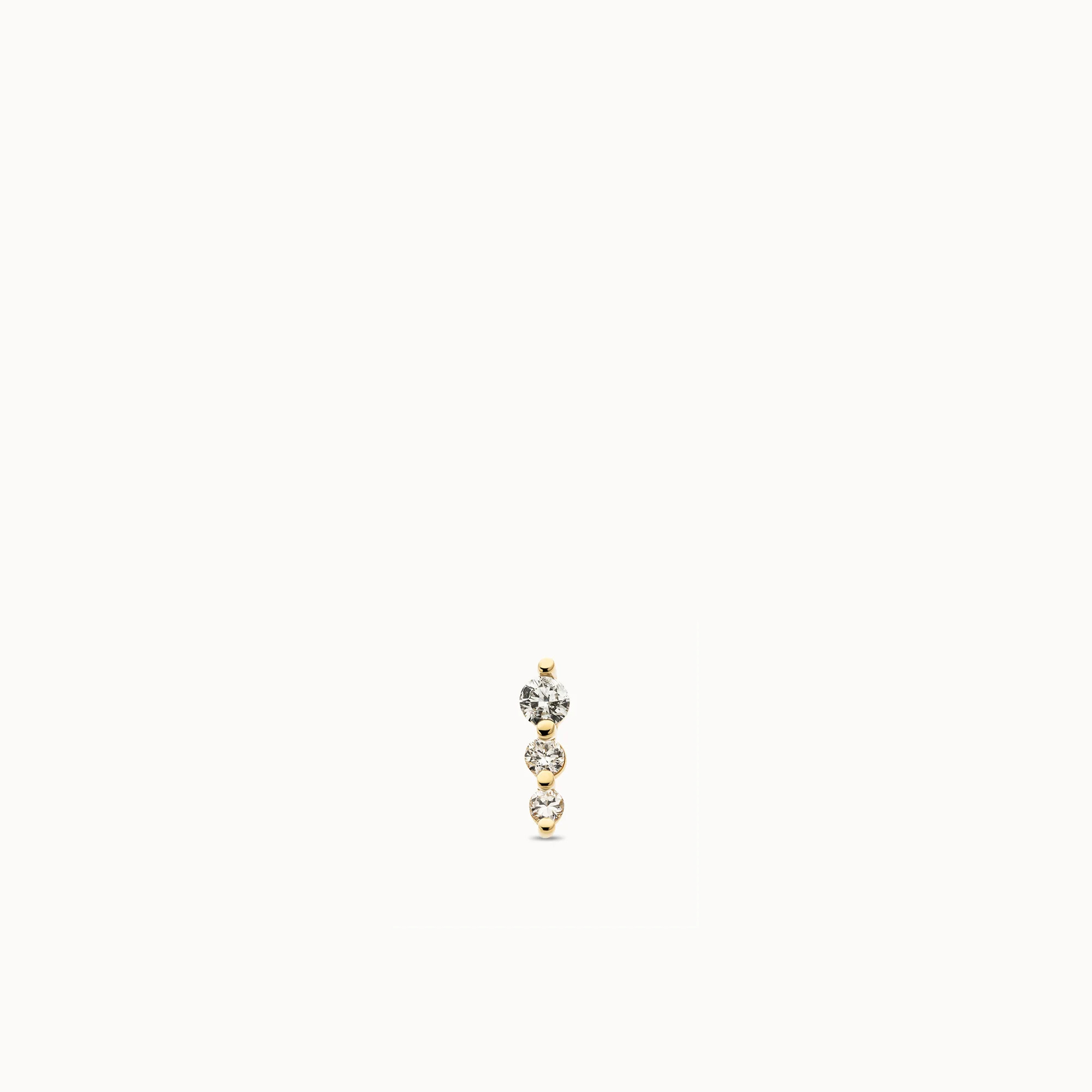 14k Diamond Cluster Flat Back Stud Hypoallergenic Earrings | Rowan | Rowan