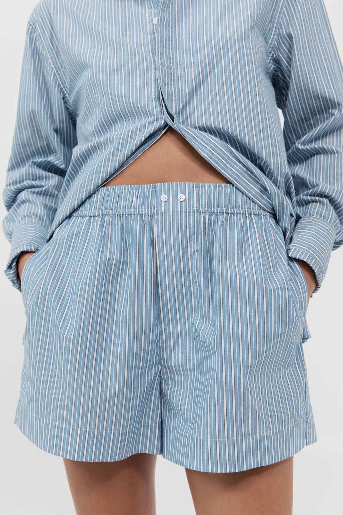 Stripe Boxer Short - Blue Stripe | St. Agni