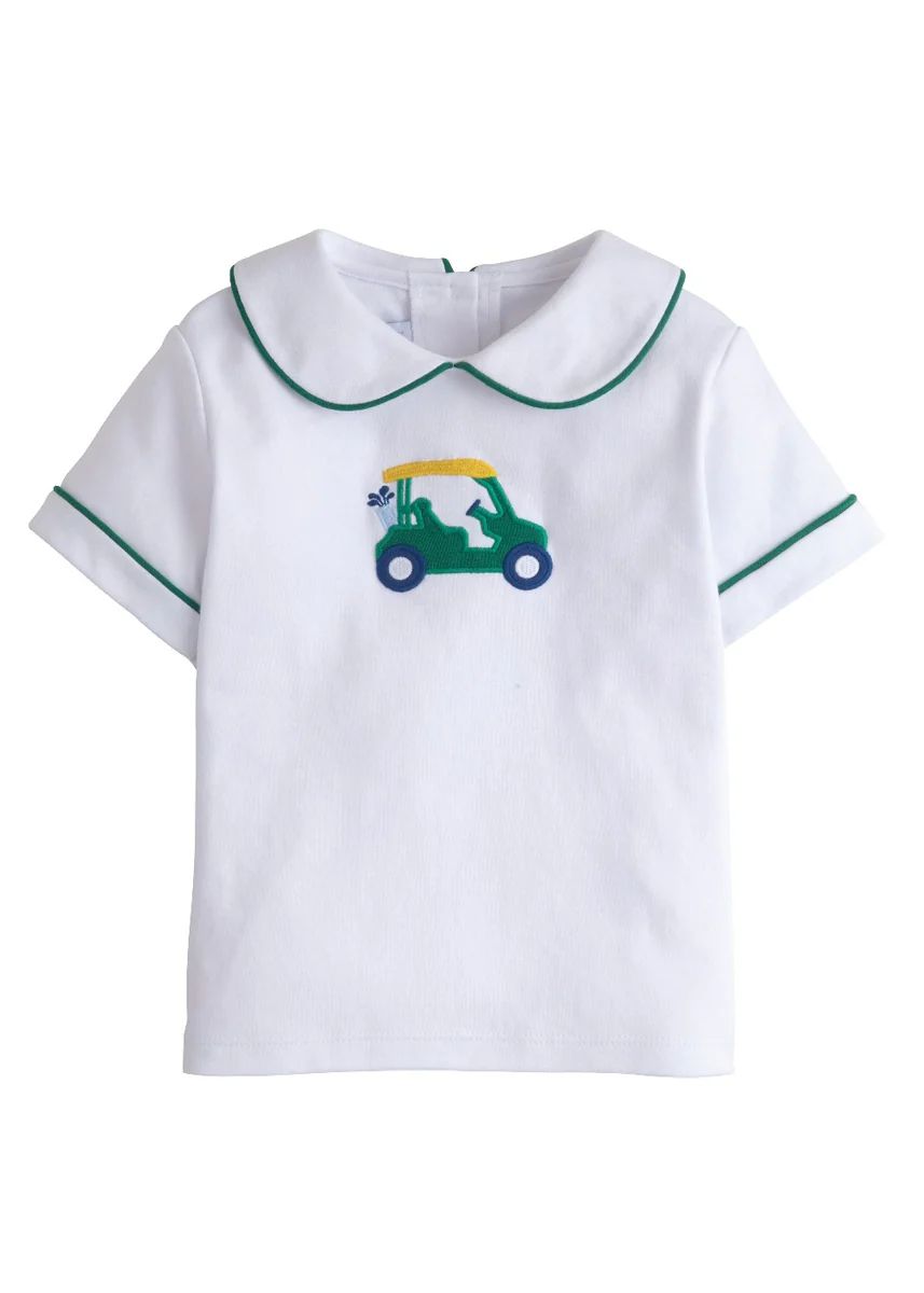 Applique Peter Pan Shirt - Golf Cart | Little English