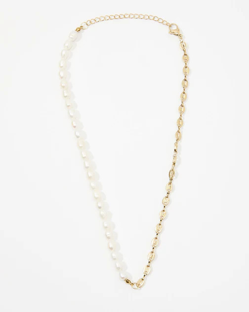 Brunch At Tiffany's Pearl Necklace - Gold | VICI