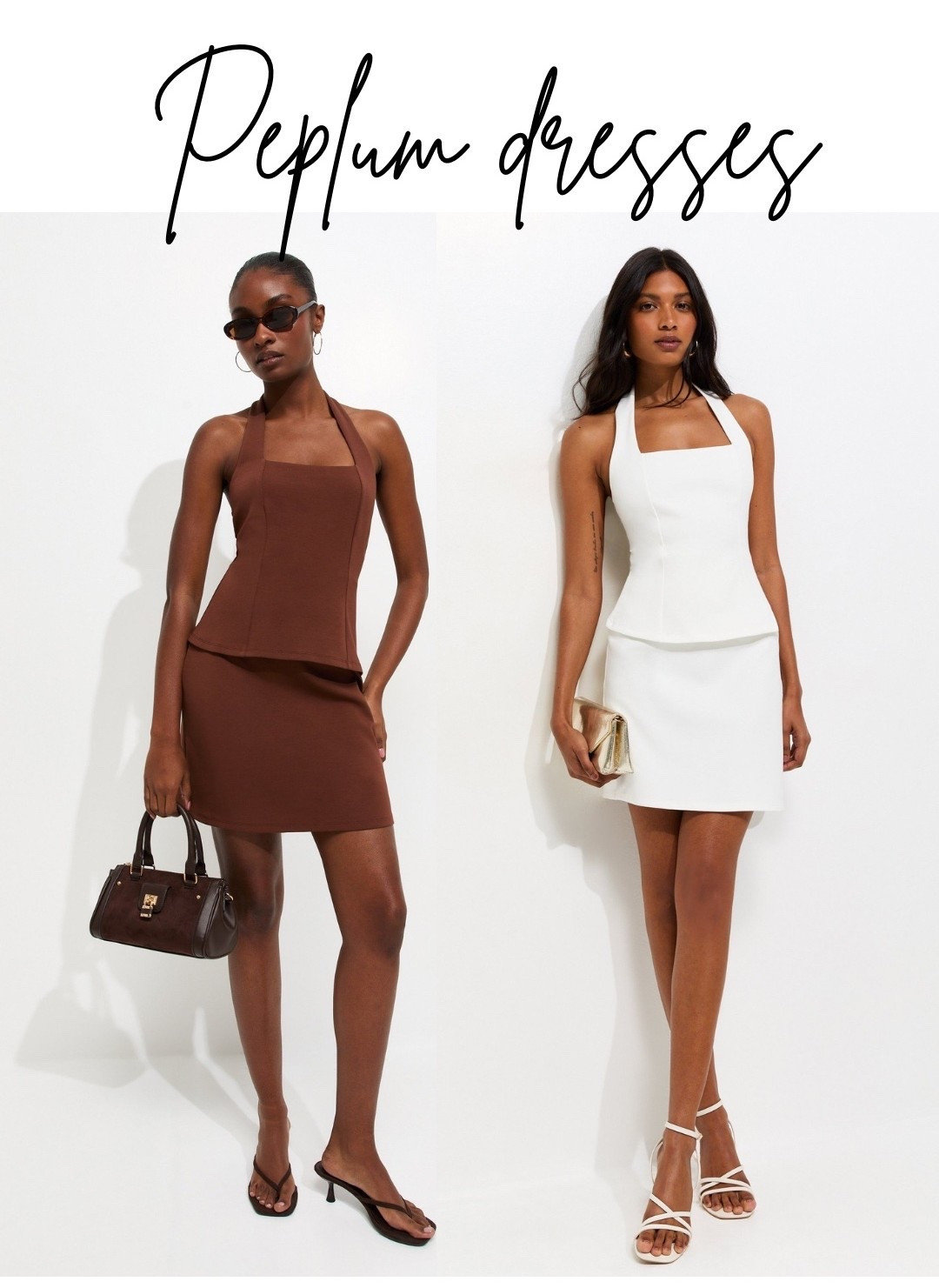 Halterneck Peplum Mini Dresses 

🏷️ summer dress, white dress, holiday dress, day dress, vacation, brown dress

#LTKsummer #LTKdresses #LTKmidsize