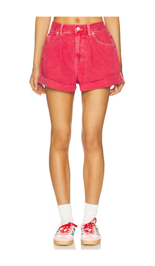 Free People Danni Short in Red. - size L | Revolve Clothing (Global)