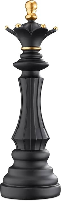 Navaris Chess Statue Decor Piece - 14.5" Tall Decorative Resin Sculpture - Large Game Figure Deco... | Amazon (US)