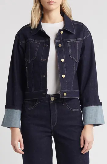 Cuff Crop Denim Jacket | Nordstrom