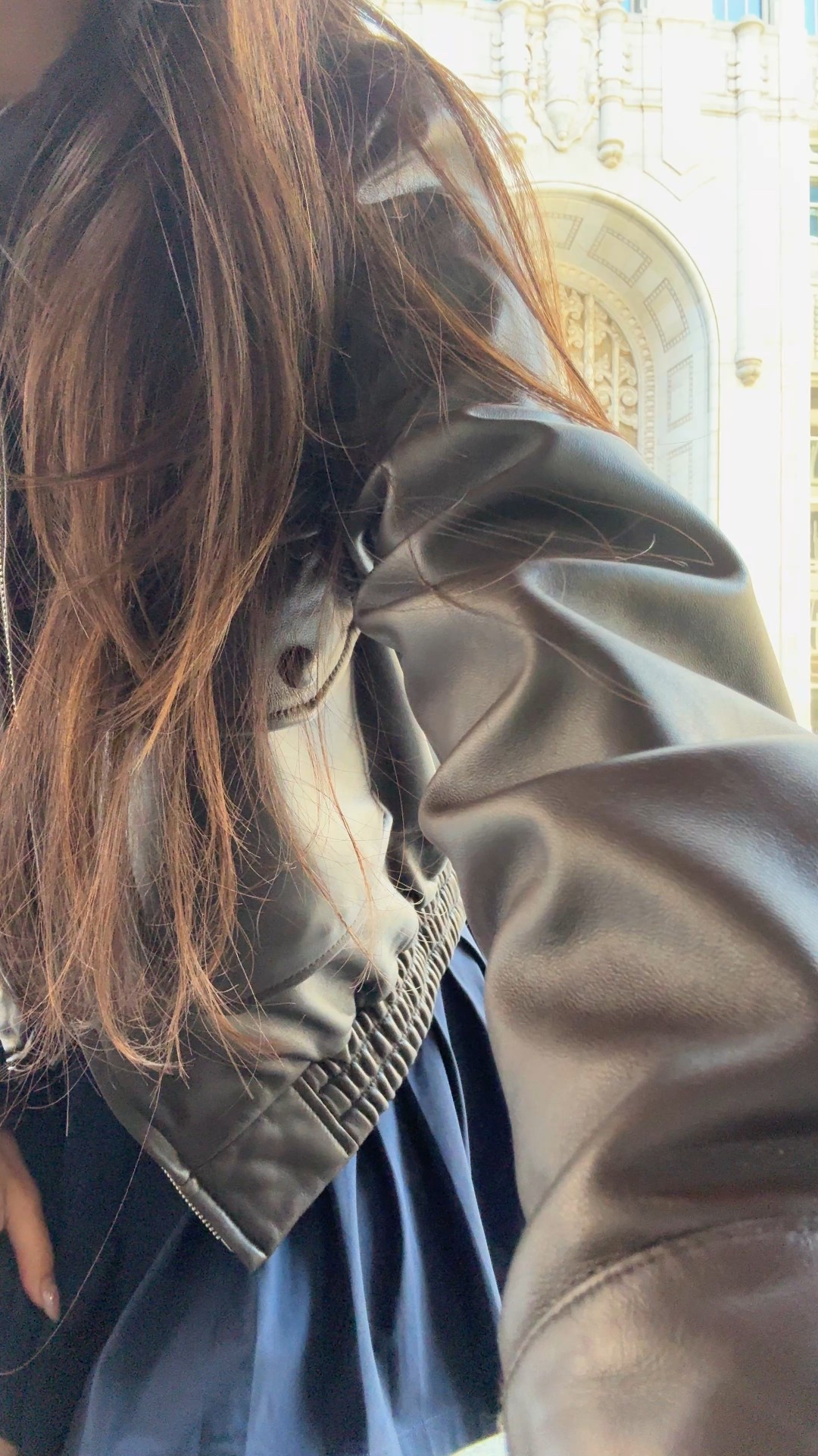 outfit check in sf! this has been my FAVORITE leather jacket lately! been good weather lately so wearing a fun tennis skirt for a matcha date

#LTKTravel #LTKActive #LTKPetite