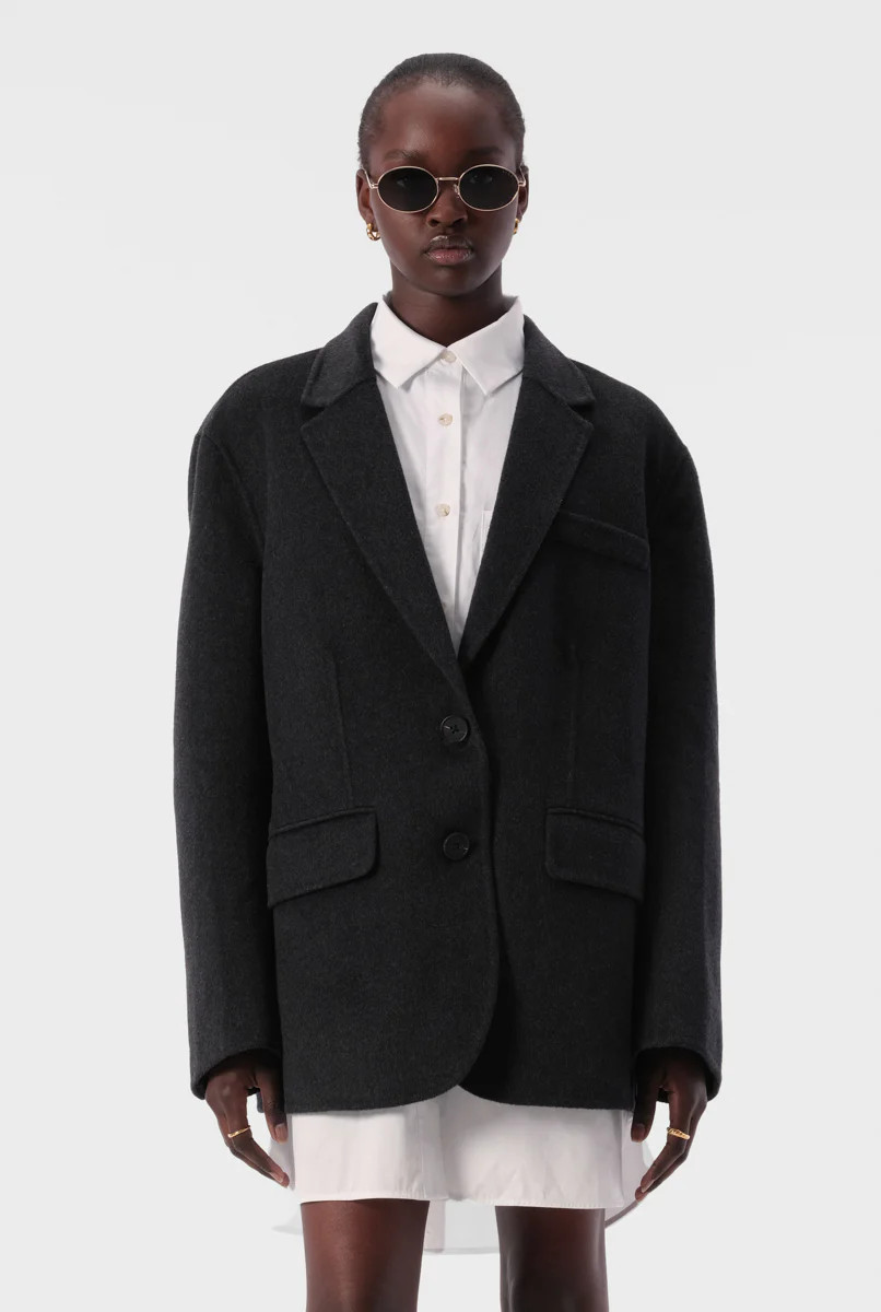 Pia Blazer Charcoal Marle | Elka Collective (AU, UK, US, NZ)