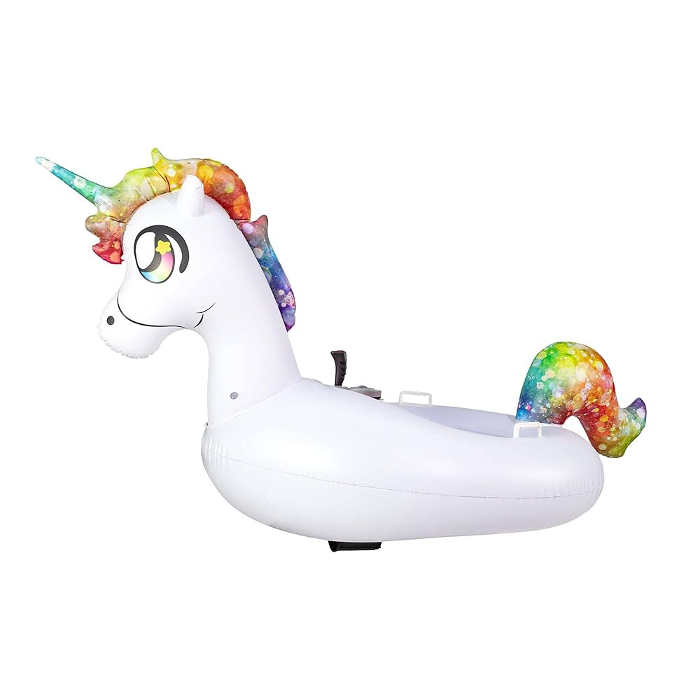 PoolCandy Tube Runner - Swimming Pool Motorized Inflatable Gigantic Animal Ride-ons (White Unicor... | Amazon (US)