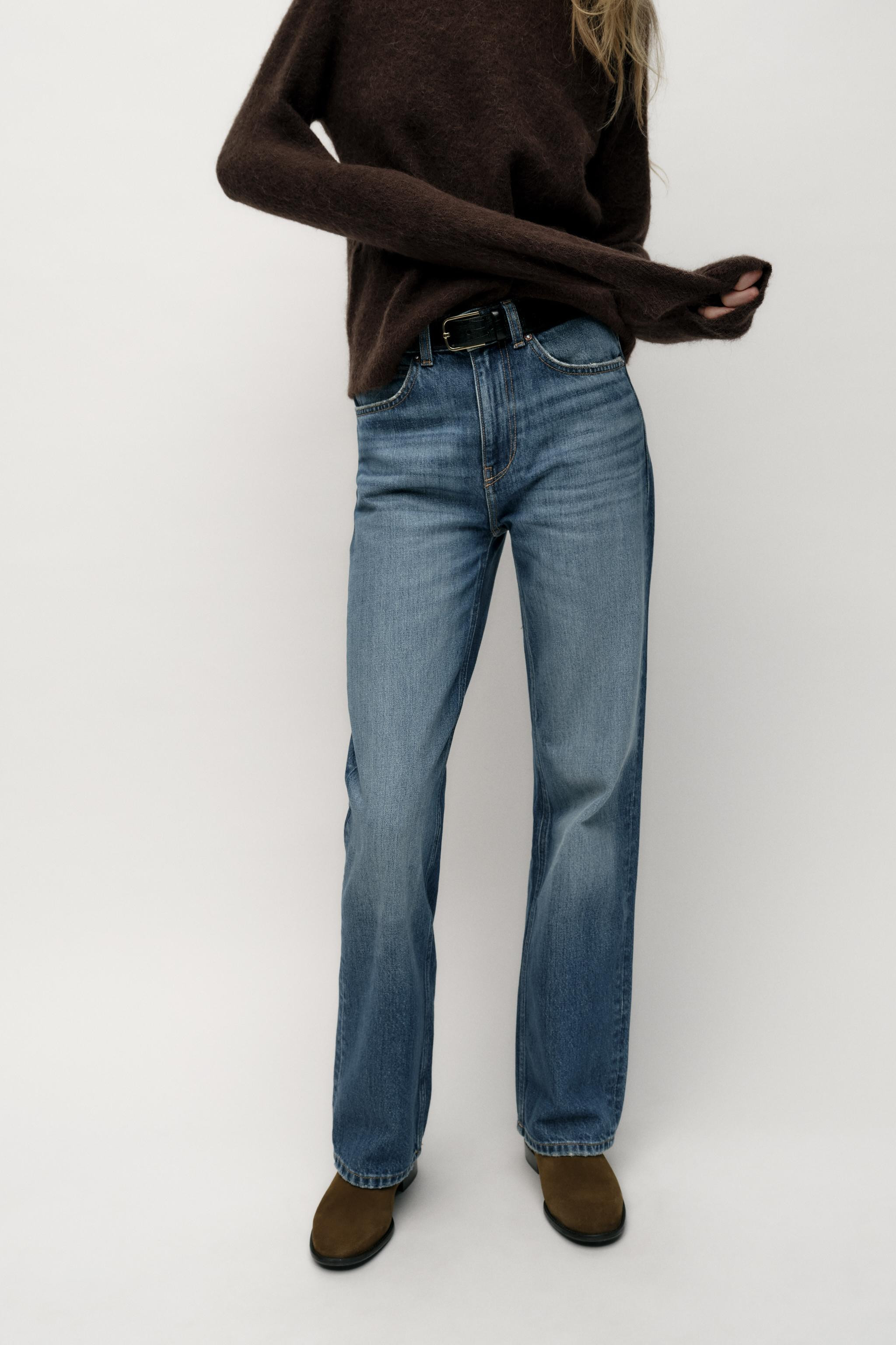 JEANS Z.03 STRAIGHT HIGH-WAIST LONG LENGTH | Zara UK