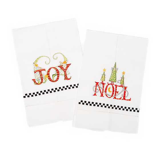 Patience Brewster Joy & Noel Tea Towels - Set of 2 | MacKenzie-Childs