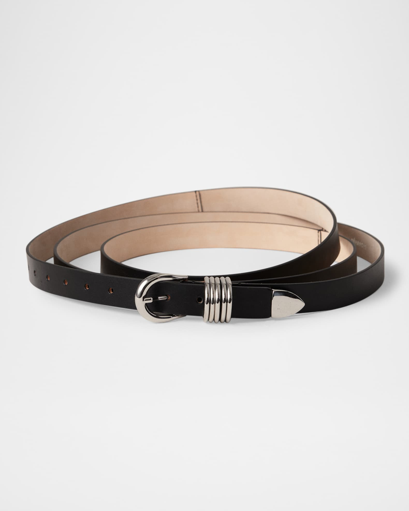 Dehanche Hollyhock Triple Wrap Calf Leather Medium Belt | Neiman Marcus